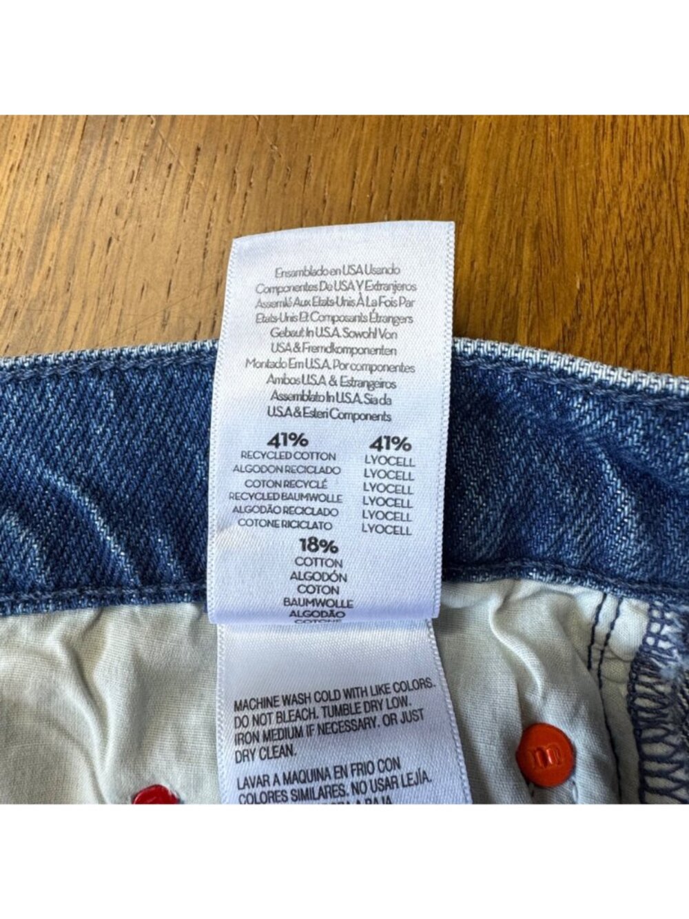 MOTHER Fun Dip Micro Mini Denim Skirt Womens 25 NWT Raw Hem Snap Crackle Pop NEW - Picture 10 of 16